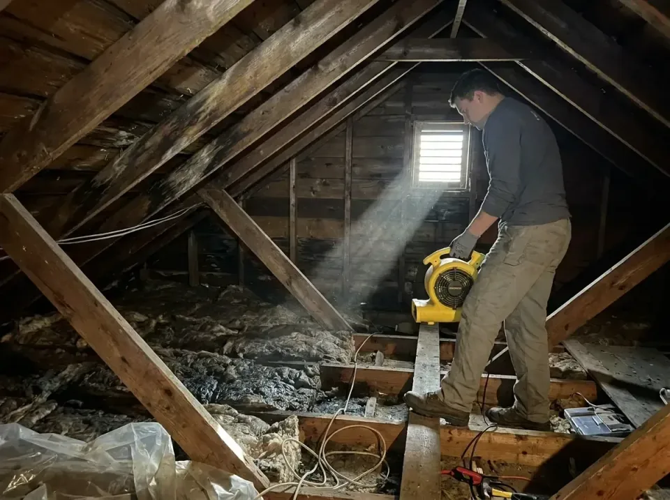 attic-water-damage-drying-proc-007 — frequently asked questions, Emergency Water Extraction & 24/7 Flood Response in Loudoun…